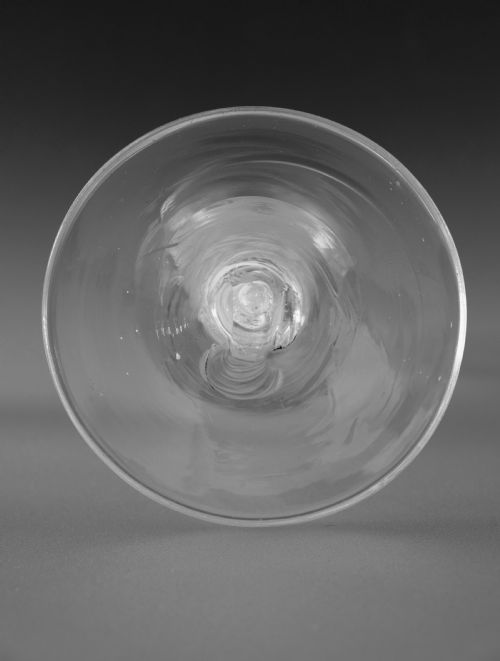 DOUBLE SERIES OPAQUE TWIST CORDIAL GLASS ENGLISH C1760 - ADDITIONAL PHOTO 3