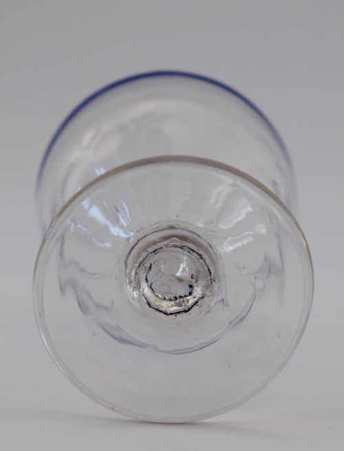 PANEL MOULDED RUMMER WITH APPLIED BLUE RIM C1800 - ADDITIONAL PHOTO 3