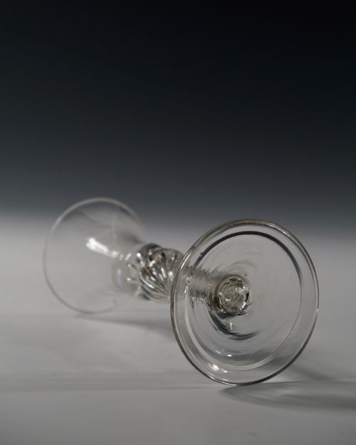MULTI SPIRAL AIR TWIST WINE GLASS ENGLISH C1755 - ADDITIONAL PHOTO 4