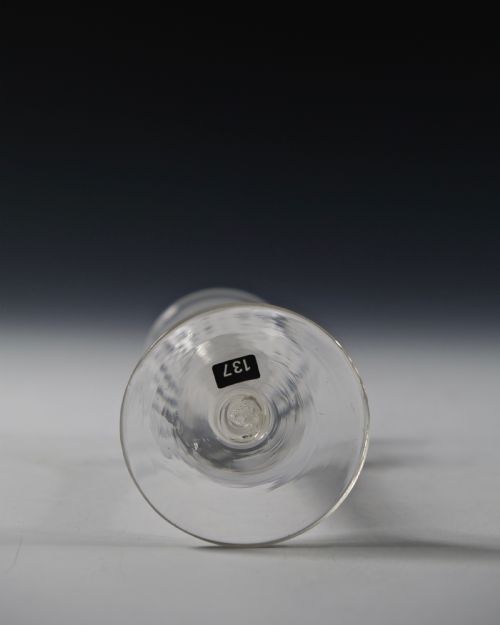DOUBLE SERIES OPAQUE TWIST WINE GLASS ENGLISH C1765 - ADDITIONAL PHOTO 5