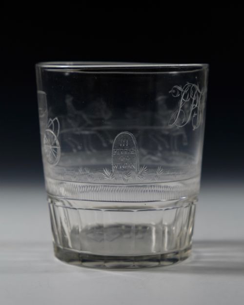 LARGE ENGRAVED COACHING TUMBLER ENGLISH C1820 - ADDITIONAL PHOTO 4
