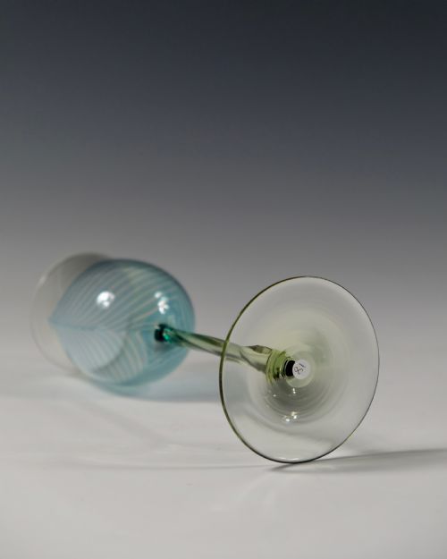 WINE GLASS WITH MELTED IN PULLED UP THREADS C1899 - ADDITIONAL PHOTO 5