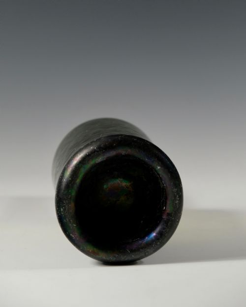 DARK GREEN CYLINDER WINE BOTTLE ENGLISH C1780 - ADDITIONAL PHOTO 5