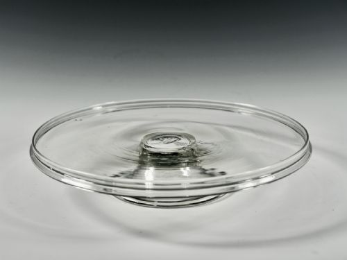 LOW TAZZA WITH FOLDED FOOT ENGLISH MID 18TH CENTURY - ADDITIONAL PHOTO 1