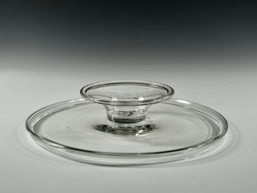 LOW TAZZA WITH FOLDED FOOT ENGLISH MID 18TH CENTURY - ADDITIONAL PHOTO 2
