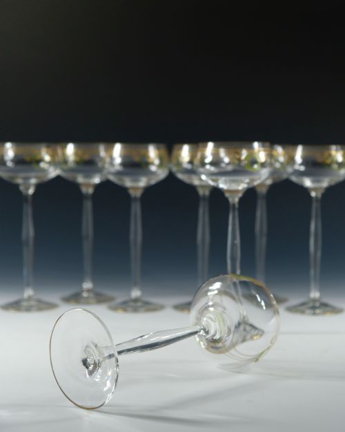 SET OF EIGHT THERESIENTHAL ENAMELLED HOCK GLASSES C1910 - ADDITIONAL PHOTO 6
