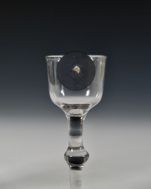 BALUSTROID WINE GLASS ENGLISH C1760 - ADDITIONAL PHOTO 2