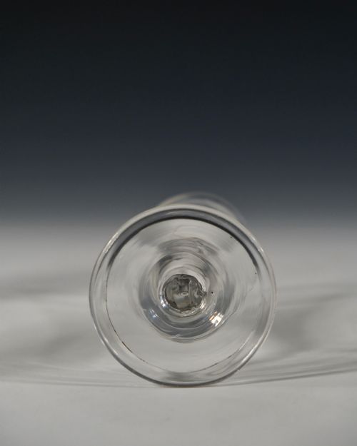 PLAIN STEM DRAWN TRUMPET WINE GLASS C1750 - ADDITIONAL PHOTO 4