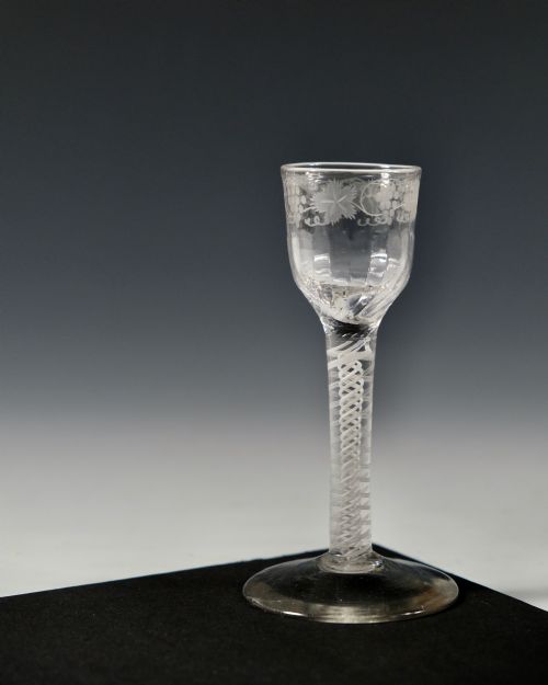 DOUBLE SERIES OPAQUE TWIST WINE GLASS C1765 - ADDITIONAL PHOTO 1