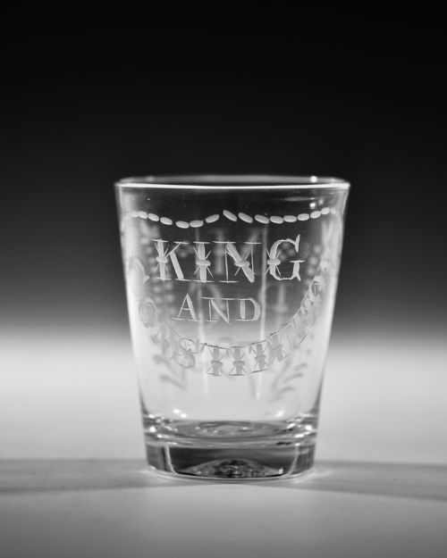 TUMBLER ENGRAVED KING CONSTITUTION 1795 - ADDITIONAL PHOTO 1
