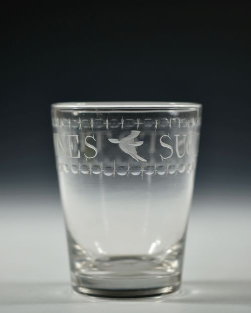 TUMBLER ENGRAVED SUCCESS TO THE MINES ENGLISH C1810 - ADDITIONAL PHOTO 4