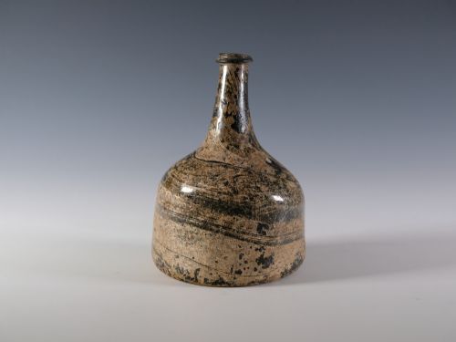 wide bodied mallet decanter english c1725 - CATEGORY: ANTIQUE MISCELLANEOUS - DATED 18TH CENTURY