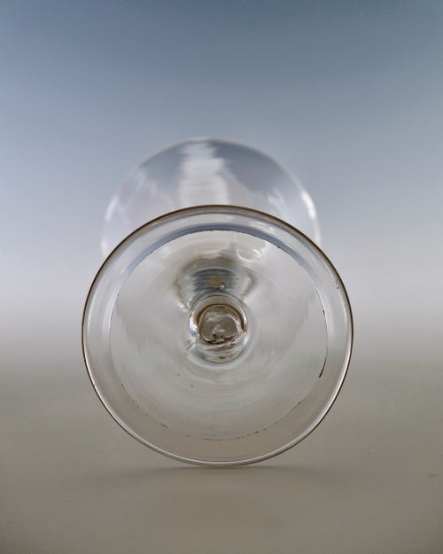 PLAIN STEM WINE GOBLET ENGLISH C1760 - ADDITIONAL PHOTO 4