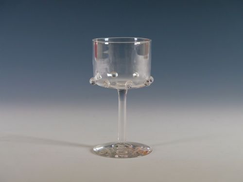 claret glass by philip webb c1860 - CATEGORY: ANTIQUE GLASS - DATED 19TH CENTURY