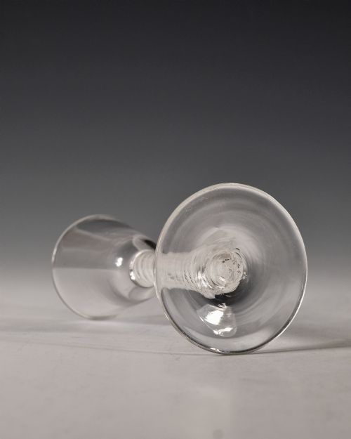 WINE GLASS OPAQUE TWIST ENGLISH C1765 - ADDITIONAL PHOTO 2
