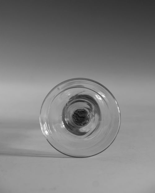 ANTIQUE WINE GLASS BALUSTROID ENGLISH C1750 - ADDITIONAL PHOTO 4