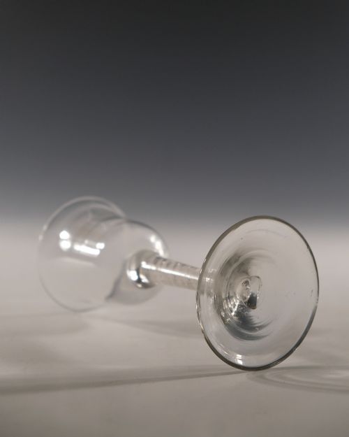 ANTIQUE WINE GLASS OPAQUE TWIST C1765 - ADDITIONAL PHOTO 2