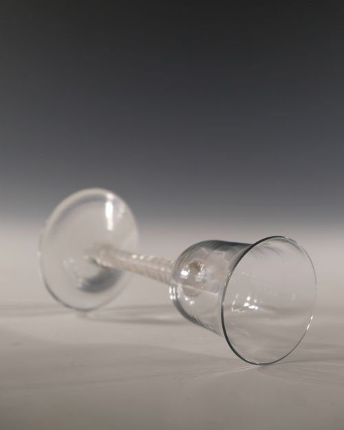 ANTIQUE WINE GLASS OPAQUE TWIST C1765 - ADDITIONAL PHOTO 3