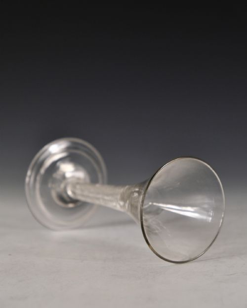 ANTIQUE WINE GLASS AIR TWIST ENGLISH C1755 - ADDITIONAL PHOTO 4