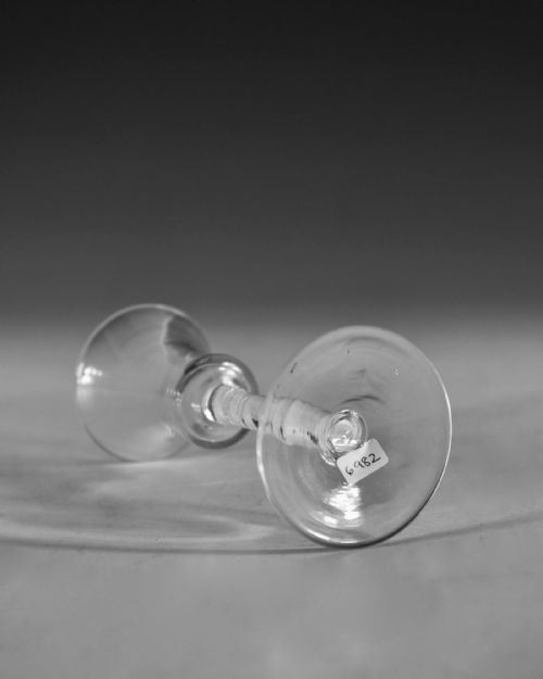 ANTIQUE WINE GLASS OPAQUE TWIST ENGLISH C1765 - ADDITIONAL PHOTO 3