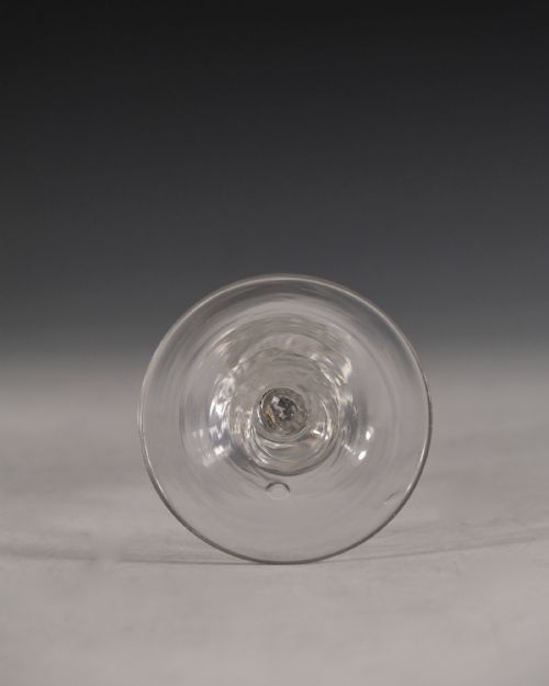 ANTIQUE WINE GLASS AIR TWIST ENGLISH C1755 - ADDITIONAL PHOTO 4