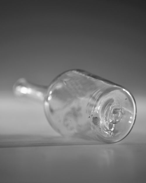ANTIQUE CONDIMENT BOTTLE VINEGAR ENGLISH C1765 - ADDITIONAL PHOTO 6