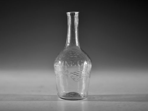 ANTIQUE CONDIMENT BOTTLE VINEGAR ENGLISH C1765 - ADDITIONAL PHOTO 7