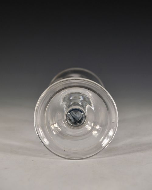 ANTIQUE WINE GLASS PLAIN STEM ENGLISH C1750 - ADDITIONAL PHOTO 5