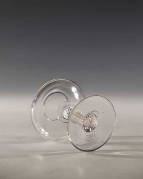 ANTIQUE GLASS LACEMAKER'S LAMP ENGLISH C1755 - ADDITIONAL PHOTO 3