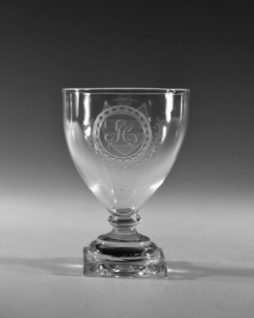 ANTIQUE GLASS RUMMER ENGLISH C1800 - ADDITIONAL PHOTO 2