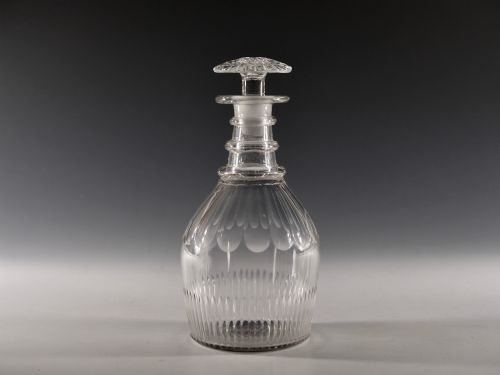 antique decanter english c1830 - CATEGORY: ANTIQUE GLASS - DATED 19TH CENTURY