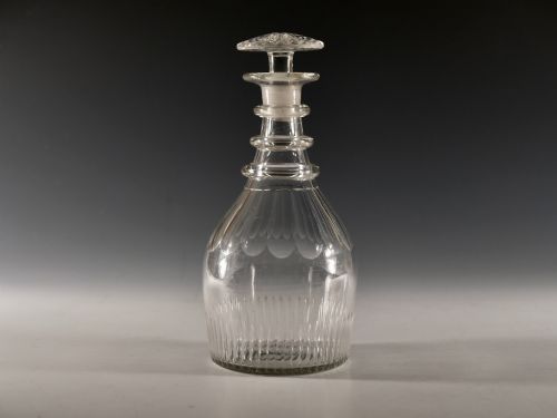 antique decanter english c1830 - CATEGORY: ANTIQUE GLASS - DATED 19TH CENTURY
