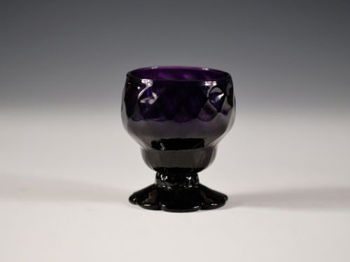 amethyst bonnet glass english c1780 - CATEGORY: ANTIQUE GLASS - DATED 18TH CENTURY