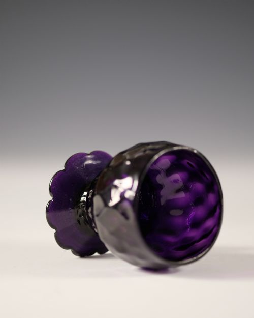 AMETHYST BONNET GLASS ENGLISH C1780 - ADDITIONAL PHOTO 4