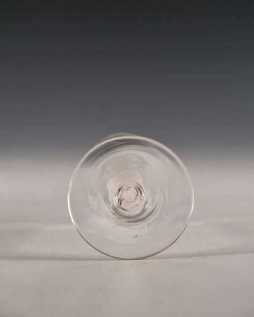 ANTIQUE ALE GLASS OPAQUE TWIST ENGLISH C1765 - ADDITIONAL PHOTO 4