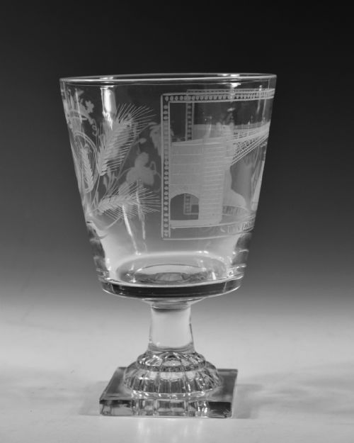 ANTIQUE RUMMER ENGRAVED SUNDERLAND BRIDGE C1820 - ADDITIONAL PHOTO 2