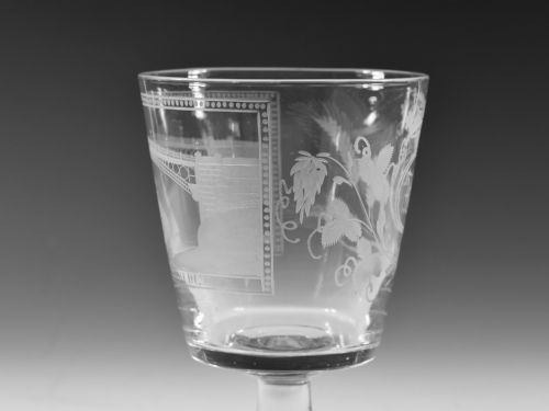 ANTIQUE RUMMER ENGRAVED SUNDERLAND BRIDGE C1820 - ADDITIONAL PHOTO 10