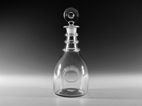 antique glass decanter english c1820 - CATEGORY: ANTIQUE GLASS - DATED GEORGIAN