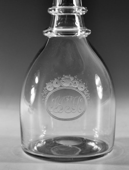 ANTIQUE GLASS DECANTER ENGLISH C1820 - ADDITIONAL PHOTO 3