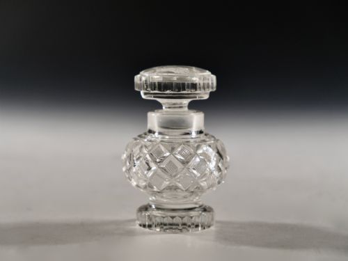 ANTIQUE GLASS SCENT BOTTLE SULPHIDE C1830 - ADDITIONAL PHOTO 1