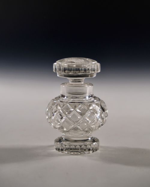 ANTIQUE GLASS SCENT BOTTLE SULPHIDE C1830 - ADDITIONAL PHOTO 3