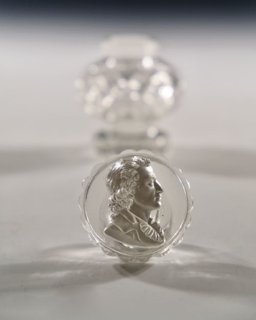 ANTIQUE GLASS SCENT BOTTLE SULPHIDE C1830 - ADDITIONAL PHOTO 5