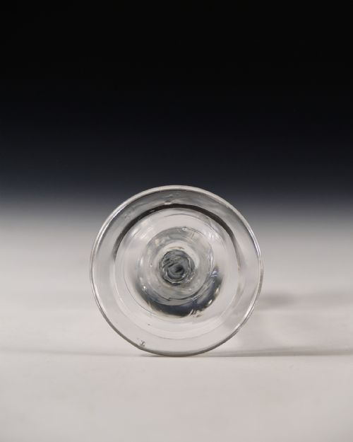ANTIQUE WINE GLASS PLAIN STEM ENGLISH C1760 - ADDITIONAL PHOTO 5