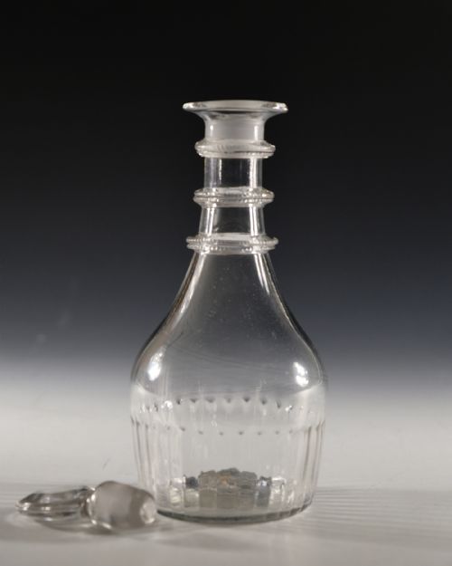 ANTIQUE GLASS DECANTER CORK GLASS CO 1783 1818 - ADDITIONAL PHOTO 2