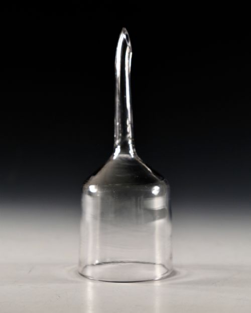 ANTIQUE GLASS WINE FUNNEL ENGLISH C1760 - ADDITIONAL PHOTO 1