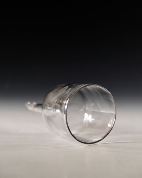 ANTIQUE GLASS WINE FUNNEL ENGLISH C1760 - ADDITIONAL PHOTO 2