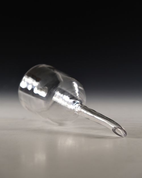 ANTIQUE GLASS WINE FUNNEL ENGLISH C1760 - ADDITIONAL PHOTO 4