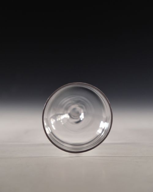 ANTIQUE GLASS WINE FUNNEL ENGLISH C1760 - ADDITIONAL PHOTO 5