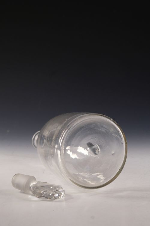 ANTIQUE GLASS TAPER DECANTER ENGLISH C1780 - ADDITIONAL PHOTO 4