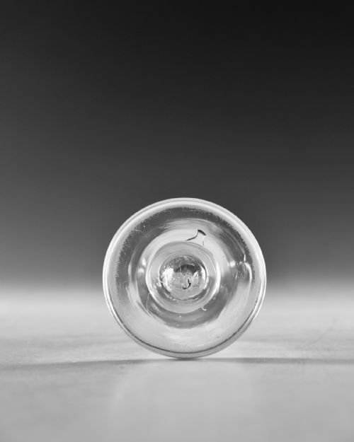 ANTIQUE GLASS PLAIN STEM FIRING GLASS ENGLISH C1760 - ADDITIONAL PHOTO 6